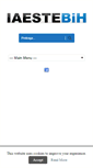 Mobile Screenshot of iaeste.ba