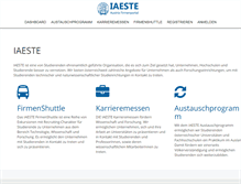Tablet Screenshot of firmenportal.iaeste.at